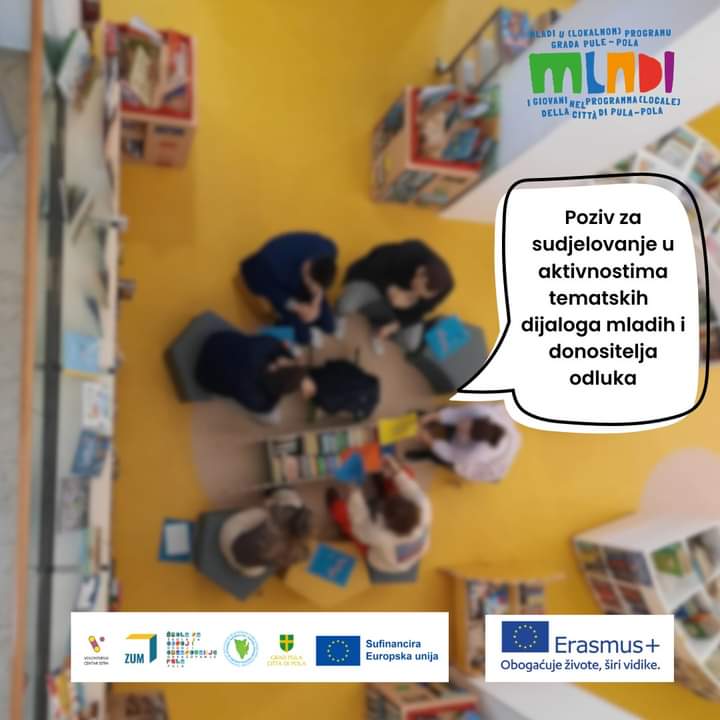 Najavljen posljednji tematski dijalog projekta ''Mladi u (lokalnom) programu Grada Pule''
